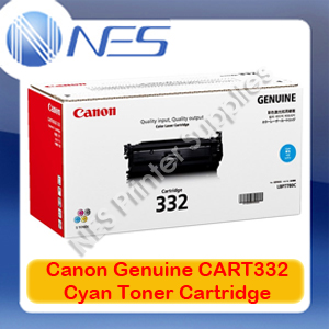 Canon Genuine CART332C Cyan Standard Yield Toner Cartridge for LASER SHOT LBP7780Cx